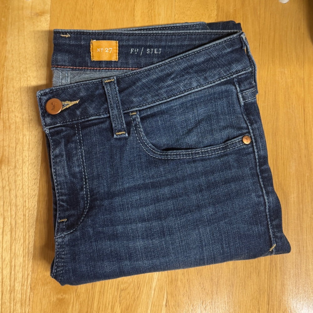 Pilcro‎ Jeans Stet Skinny Leg size 27 Anthropologie Medium Wash Stretch